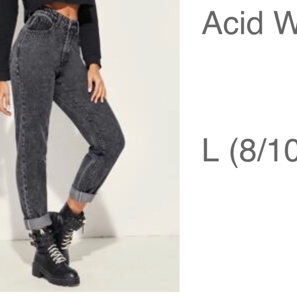 Acid wash Mom Jeans